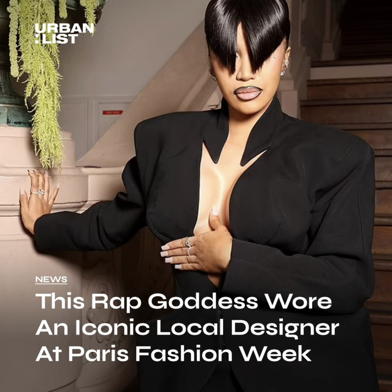This Rap Goddess Wore an Iconic Local Designer at Paris Fashion Week: Layla Kaisi Collection